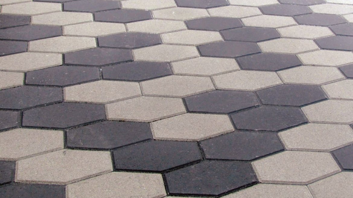 Pose de pavé autobloquant