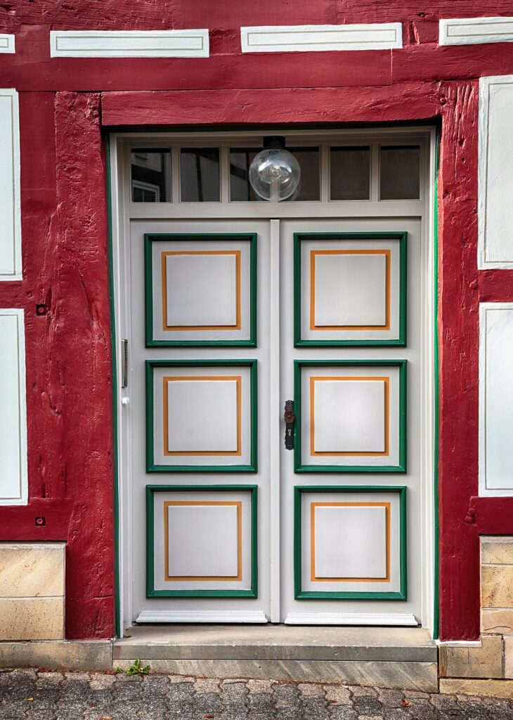 idée déco peinture porte et encadrement l'harmonie des couleurs