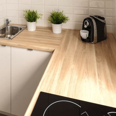 plan de travail de cuisine en bois massif