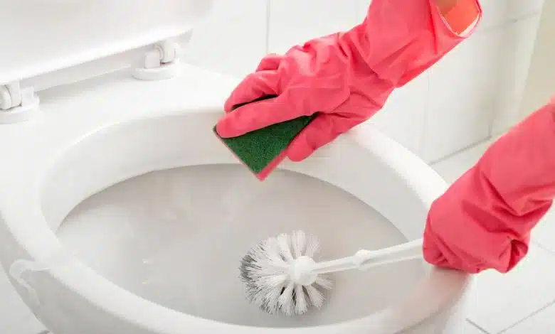 Le fond de toilet de cette image est vraiment très blanc