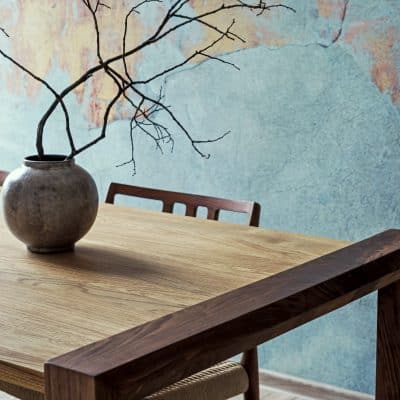 Fusion du bois brut et minimalisme